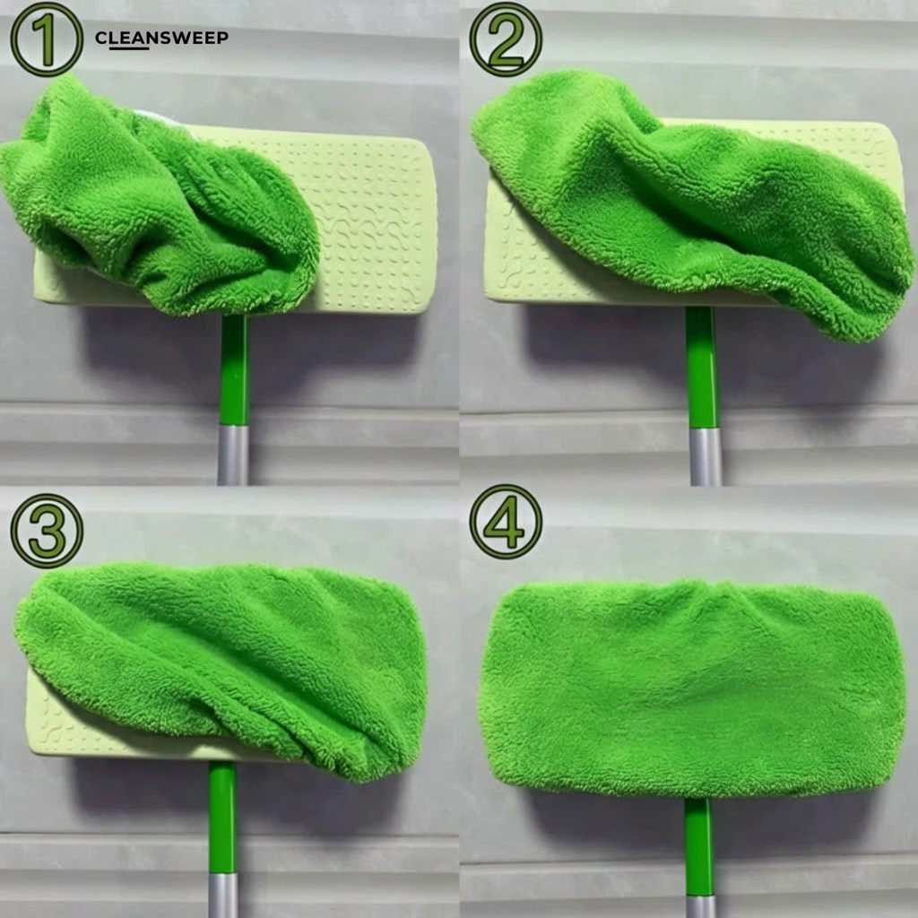 CleanSweep - Serpillère réutilisable pour Swiffer